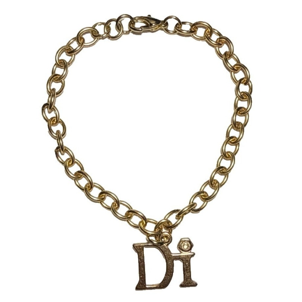 Diamonds International Gold-Tone Charm Bracelet J-10B